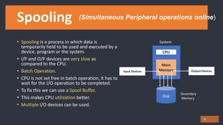 I/O systems chapter 12 OS | PPTX