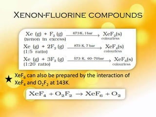 O2f2 Group 18 elements | PDF