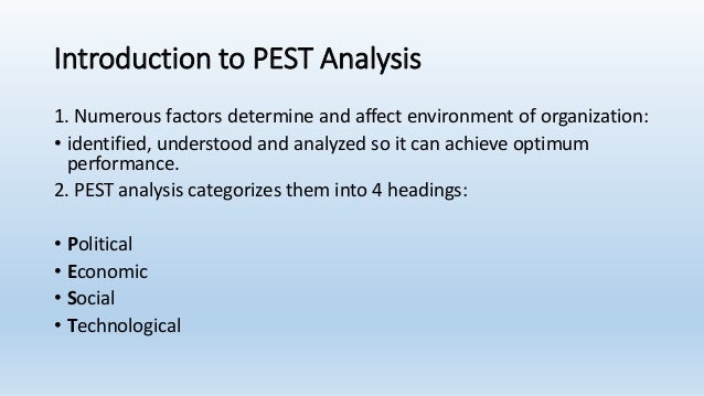 Pest analysis examples picture