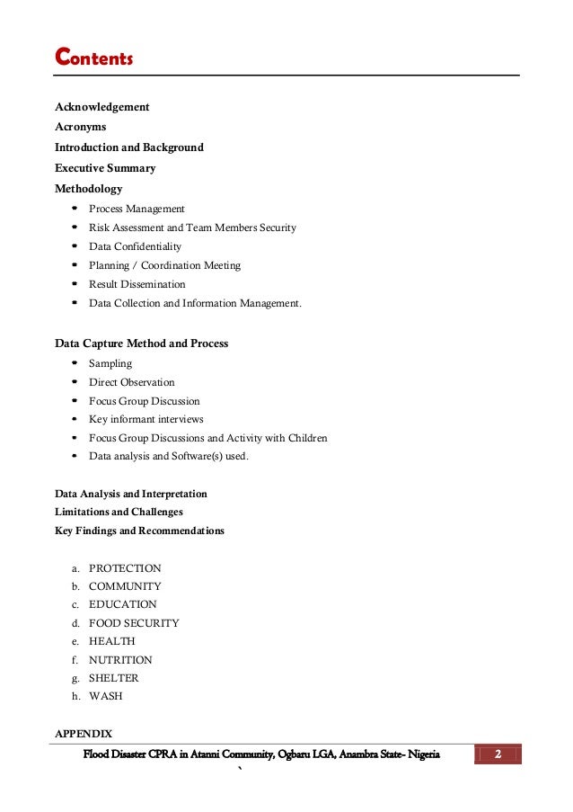 CHILD PROTECTION RAPID ASSESSMENT REPORT ANAMBRA STATE, NIGERIA.