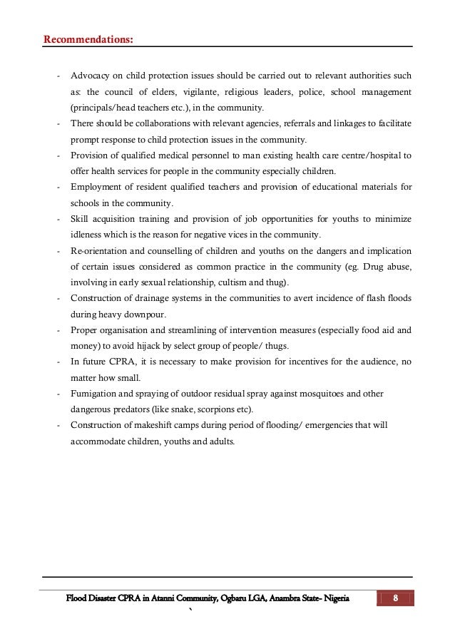 CHILD PROTECTION RAPID ASSESSMENT REPORT ANAMBRA STATE, NIGERIA.