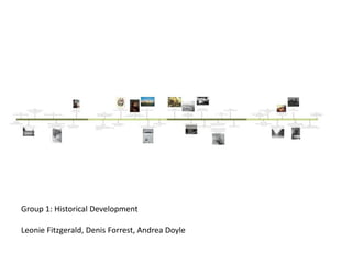 Group 1: Historical Development Leonie Fitzgerald, Denis Forrest, Andrea Doyle  