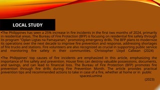 GROUP 1 IMPACT OF FIRE SAFETY EDUCATION ON PUBLIC AWARENESSAT BARANGAY ...