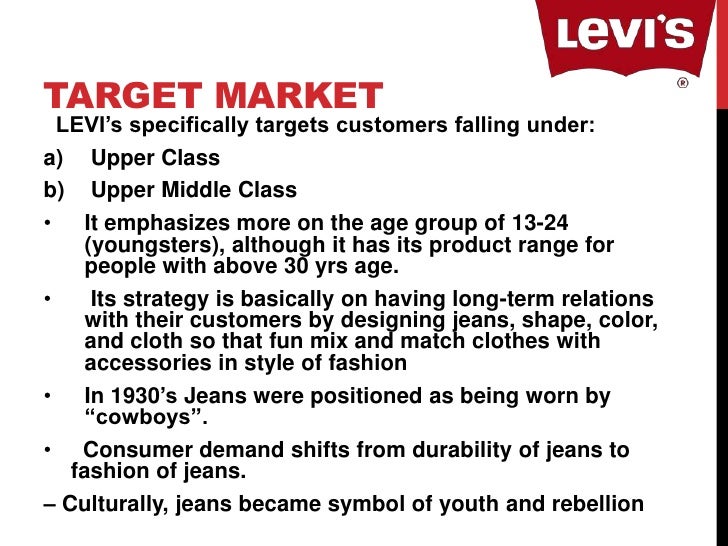 levi's target market