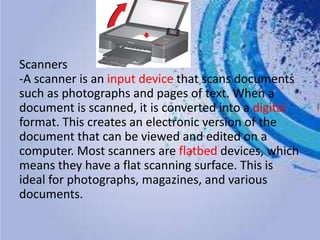 Computer Scanner Function Parts and Function of Computer | PPTX