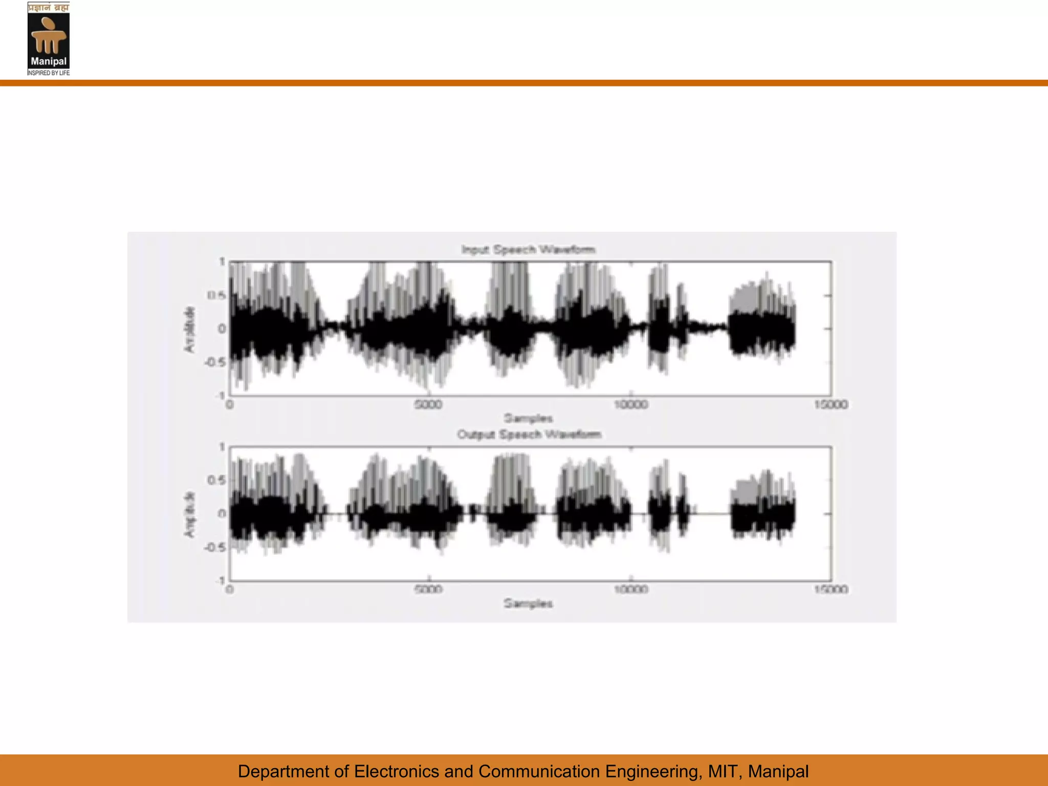 Department of Electronics and Communication Engineering, MIT, Manipal
 