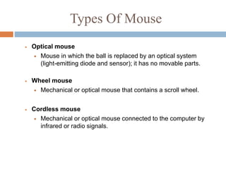 Components of computer system and input-output devices and storage ...
