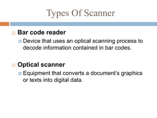 Components of computer system and input-output devices and storage ...