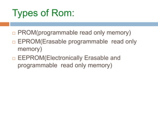 Components of computer system and input-output devices and storage ...