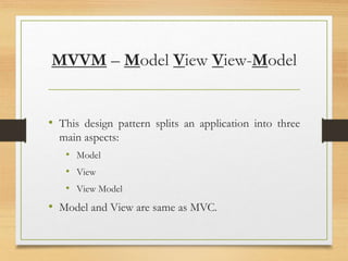 Architectural Design & Patterns | PPTX