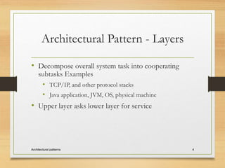 Architectural Design & Patterns | PPTX