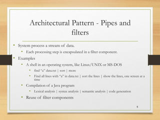 Architectural Design & Patterns | PPTX