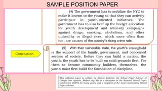 SAMPLE POSITION PAPER
 