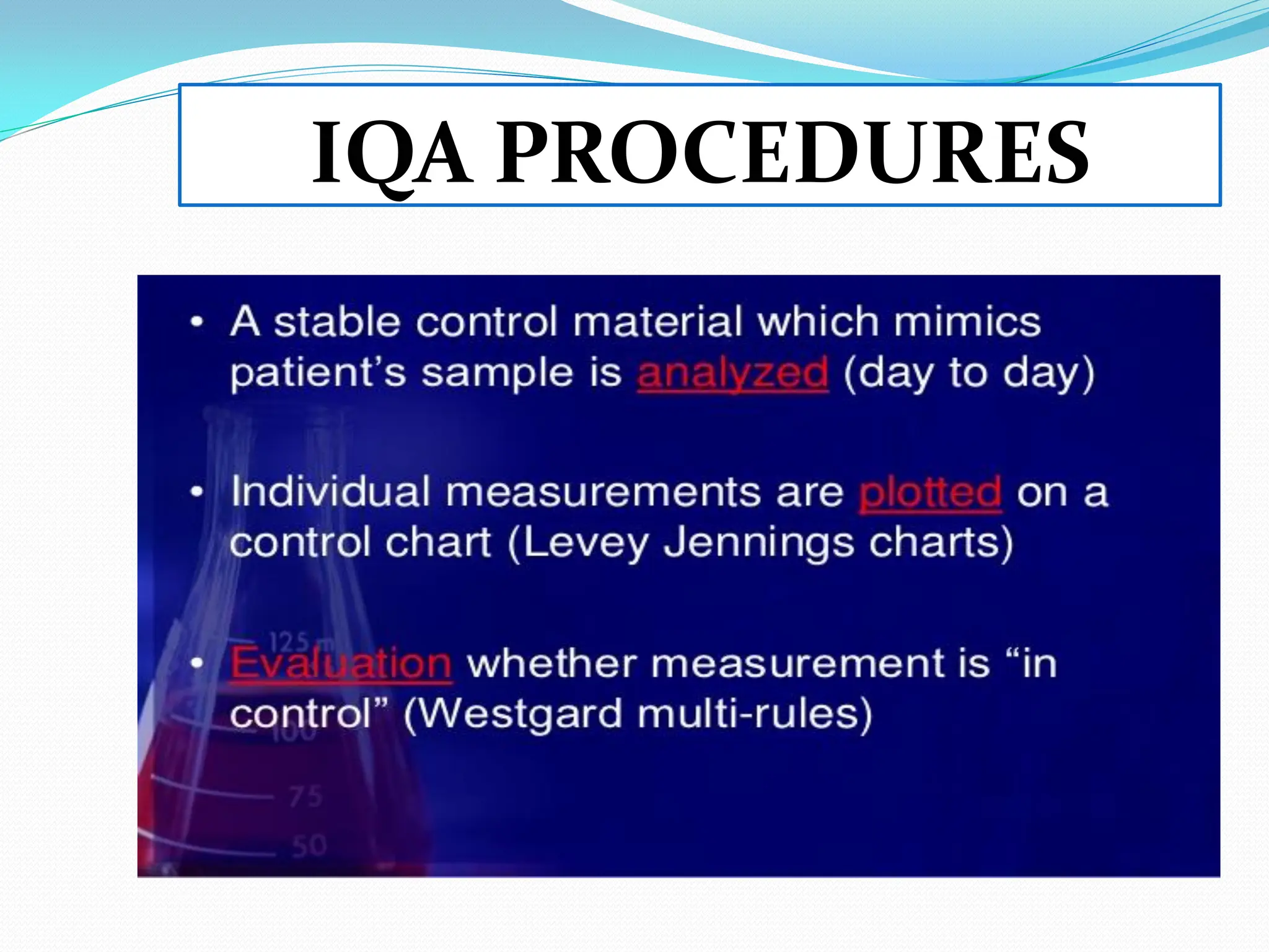 IQA PROCEDURES
 