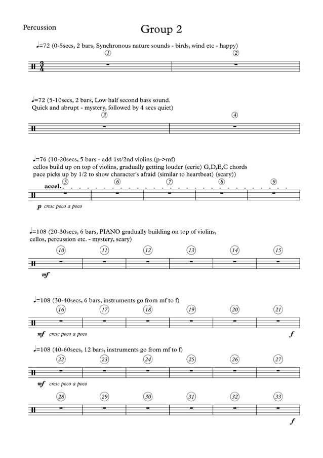 Group 2 percussion outline | PDF