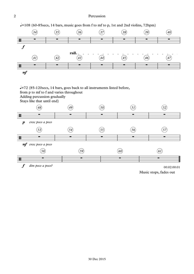 Group 2 percussion outline | PDF