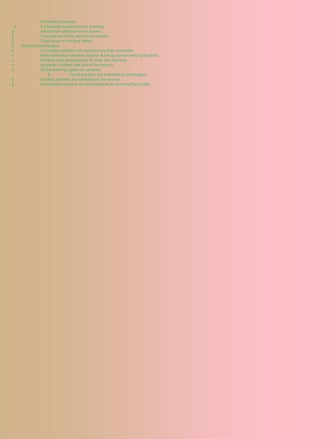 -                Wonderful motivator:
 o               It stimulates pupils towards learning.
§                Attract their attention to the screen.
§                They feel as if they were in the cinema.
§                They focus on the task better.
o    It fosters participation.
o                It provides students with experiences they remember.
o                More interaction between teacher & the group and among students.
o                Children take responsibility for their own learning.
o                Inclusion (children feel part of the lesson).
o                All the learning styles are covered.
                       §           Visual learners are absorbed by the images.
§                Auditory learners are attracted by the sounds.
§                Kinaesthetic learners are fascinated when touching the screen.
 