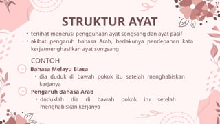 pengaruh bahasa arab terhadap bahasa melayu | PPT