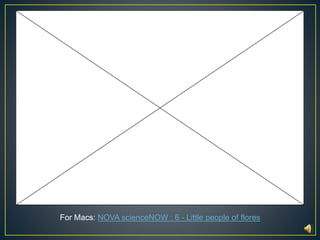 For Macs: NOVA scienceNOW : 6 - Little people of flores 
 