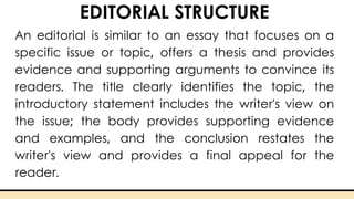 Sample Editorial Topics Scuffle of Opinion : Writing Editorials. | PDF