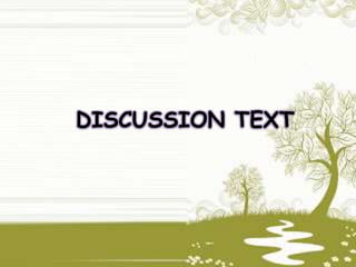 active tenses and discussion text | PPTX