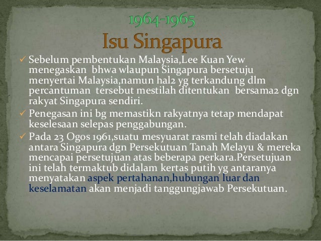 pemisahan singapura
