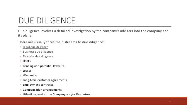 Due diligence for sme ipo