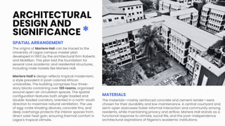 Architectural Analysis and Renovation of Mariere Hall, University of ...