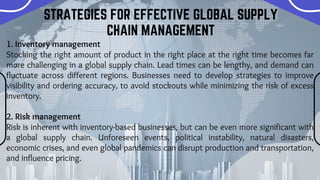 Global Supply Chain Management in International Trade | PDF