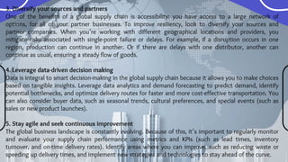 Global Supply Chain Management in International Trade | PDF