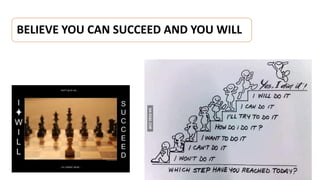 BELIEVE YOU CAN SUCCEED AND YOU WILL
 