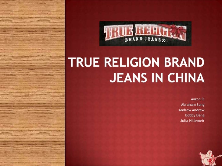 True Religion Brand Jeans In China