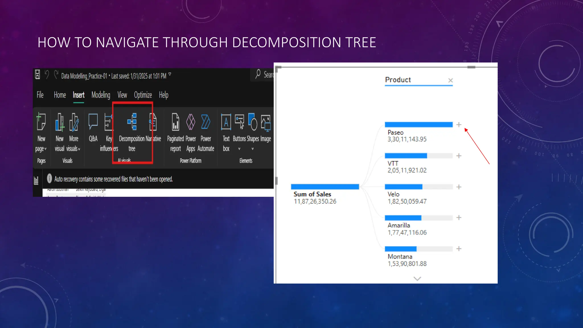 HOW TO NAVIGATE THROUGH DECOMPOSITION TREE
 