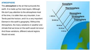 LAND, AIR AND WATER; THE PHYSICAL WORLD | PPTX