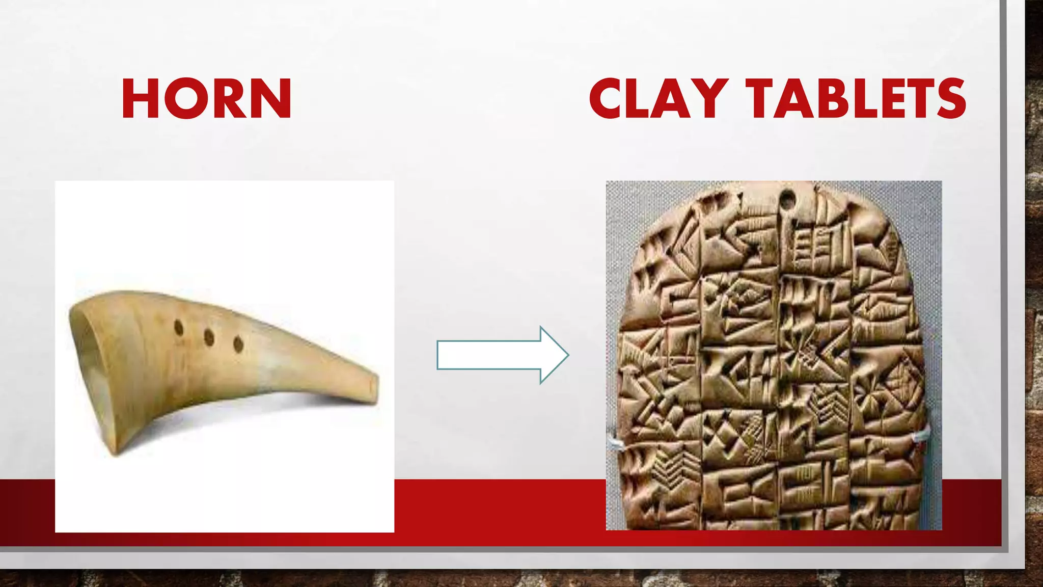 HORN CLAY TABLETS
 
