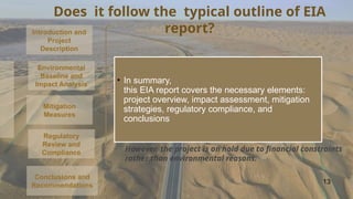 Environmental impact statement 105 km highway corridor in the state of ...