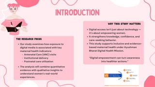 Impact of Digital Media on Maternal Health Outcomes in India | PDF