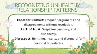 [LIFE SKILLS]Personal growth through healthy relationship | PPTX