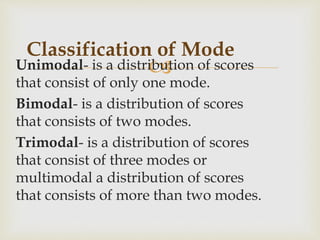 Group 3 measures of central tendency and variation - (mean, median ...