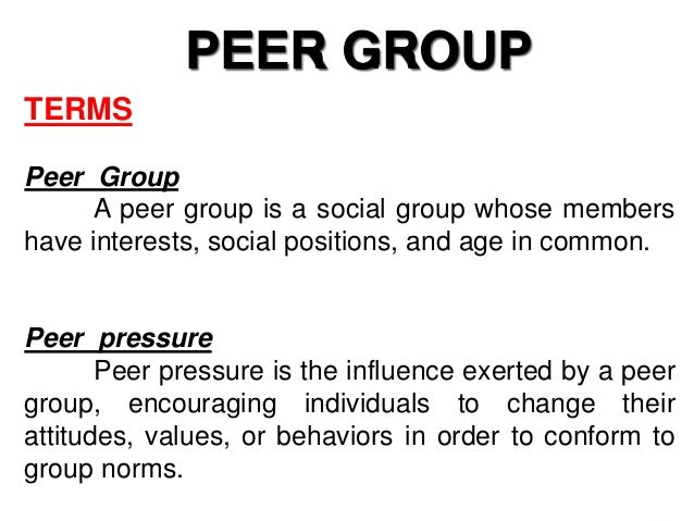 Define Peer Group 43