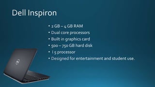 Segmentation, Targeting and positioning of Dell Laptops 