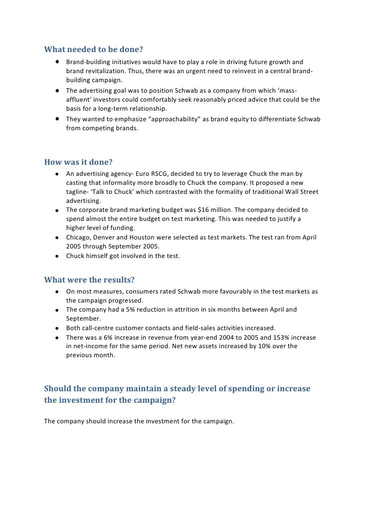 charles schwab case study solution charles schwab case study solution