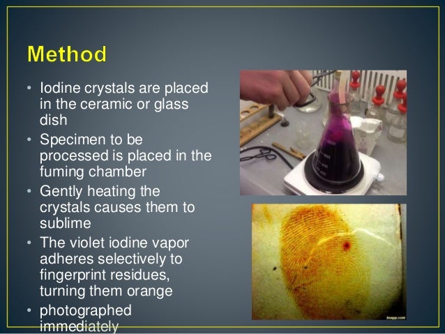 conventional methods of fingerprint development
