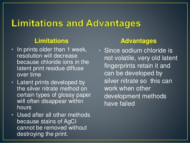 fingerprints how work conventional development fingerprint methods of