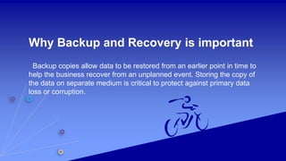 database backup and recovery | PPTX