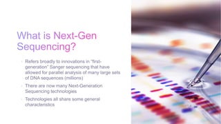 Applications of Next generation sequencing in Drug Discovery | PPTX