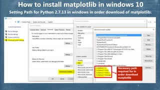 Introduction to Pylab and Matploitlib. | PPT