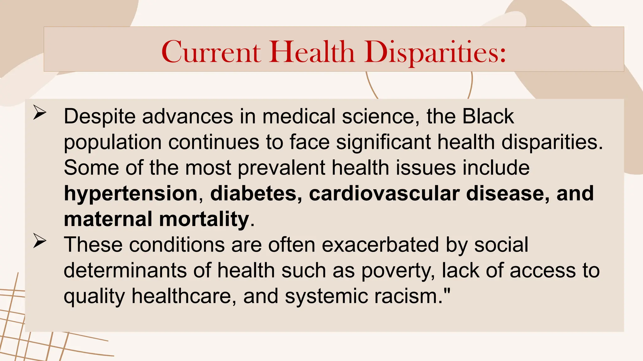 Black American Culture health and illness | PPTX