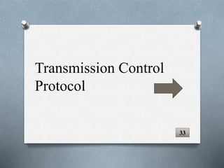 Transmission Control
Protocol
33
 