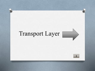 Transport Layer
1
 